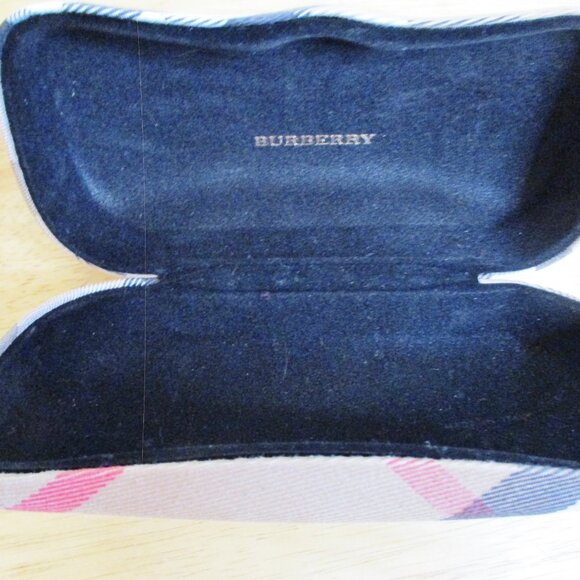 Burberry Nova Check Plaid Hard Clam Shell Sunglass / Eyeglass Case, Italy - Picture 5 of 9